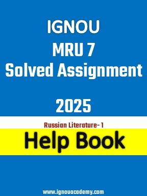 IGNOU MRU 7 Solved Assignment 2025